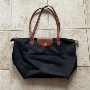 LONGCHAMP Black Tote Bag “Le Pliage”